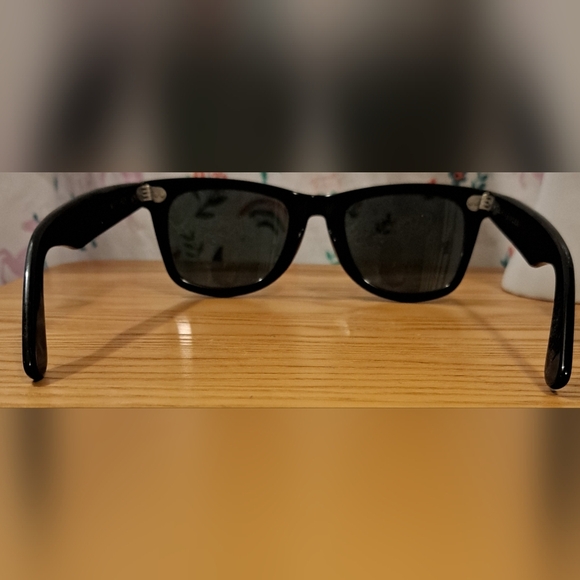 Vintage Rare Ray-Ban B&L Wayfarer L1723 Graphic Blue Unisex Sunglass Glasses - Picture 4 of 6
